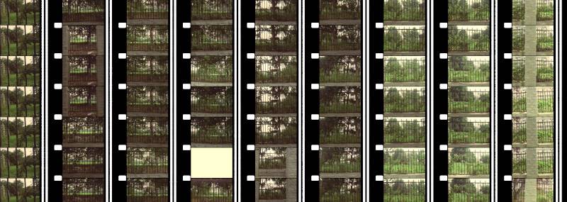 Video with sound converted to film strips